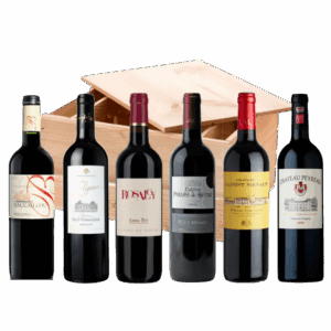 Coffret Caisse Bois 6 Bouteilles - Vins de Bordeaux