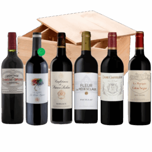 Coffret Caisse Bois 6 Bouteilles - Super seconds de Bordeaux